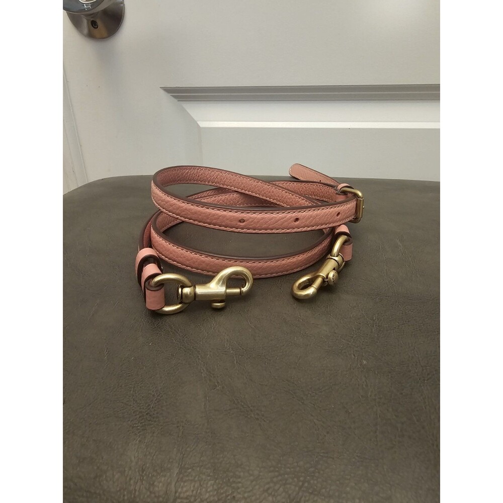 Coach Replacement Crossbody Shoulder Strap Pink Pebble Leather Antique Brass